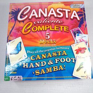 Canasta Caliente Complete 5 Decks of Custom Cards Official Version game Samba